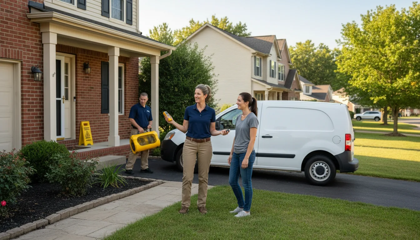 Residential water damage restoration in Blaine, KY